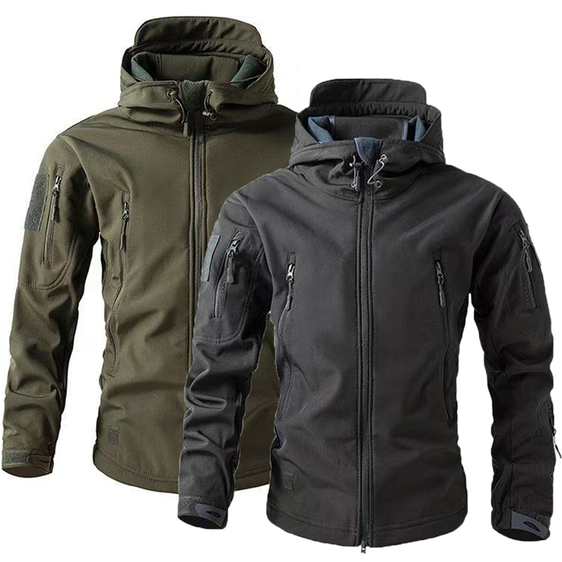 Outdoor Hunting Coat - 남성 겨울 가을 따뜻한 Softshell 양털