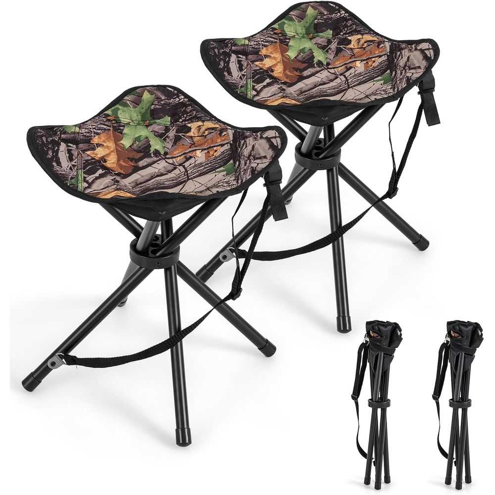 Hunting And Fishing Outdoor Chairs - 2팩 휴대용 삼각대 경량 사냥용 스툴