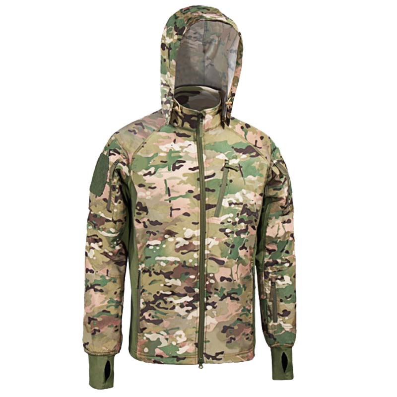 Outdoor Hunting Coat - 멀티캠 카모 전술 소프트쉘 자켓 남성용