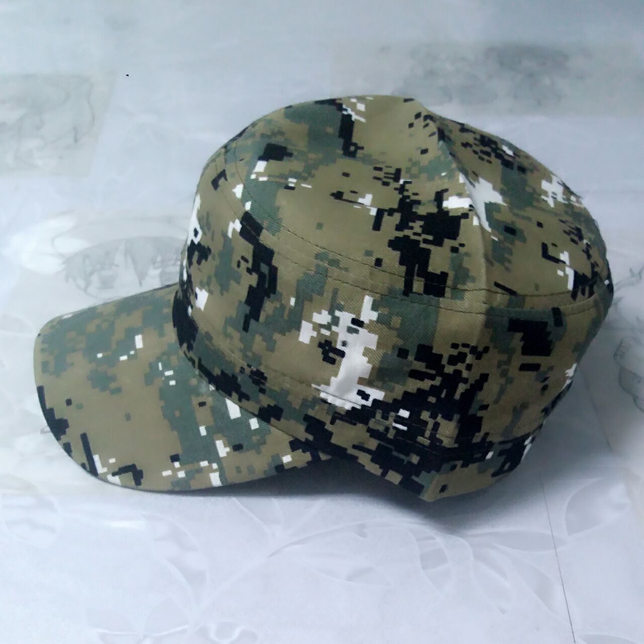 조정 가능한 위장 플래그 사냥 쿨 육군 플랫 탑 캡,  - Outdoor Hunting Logo 리뷰 및 가격