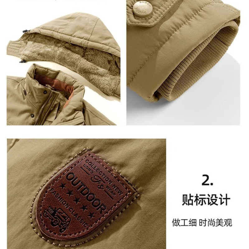 야외 사냥용 대형 패딩 재킷 남성용 겨울 플리스 전술  - Outdoor Hunting Coat 리뷰 및 가격