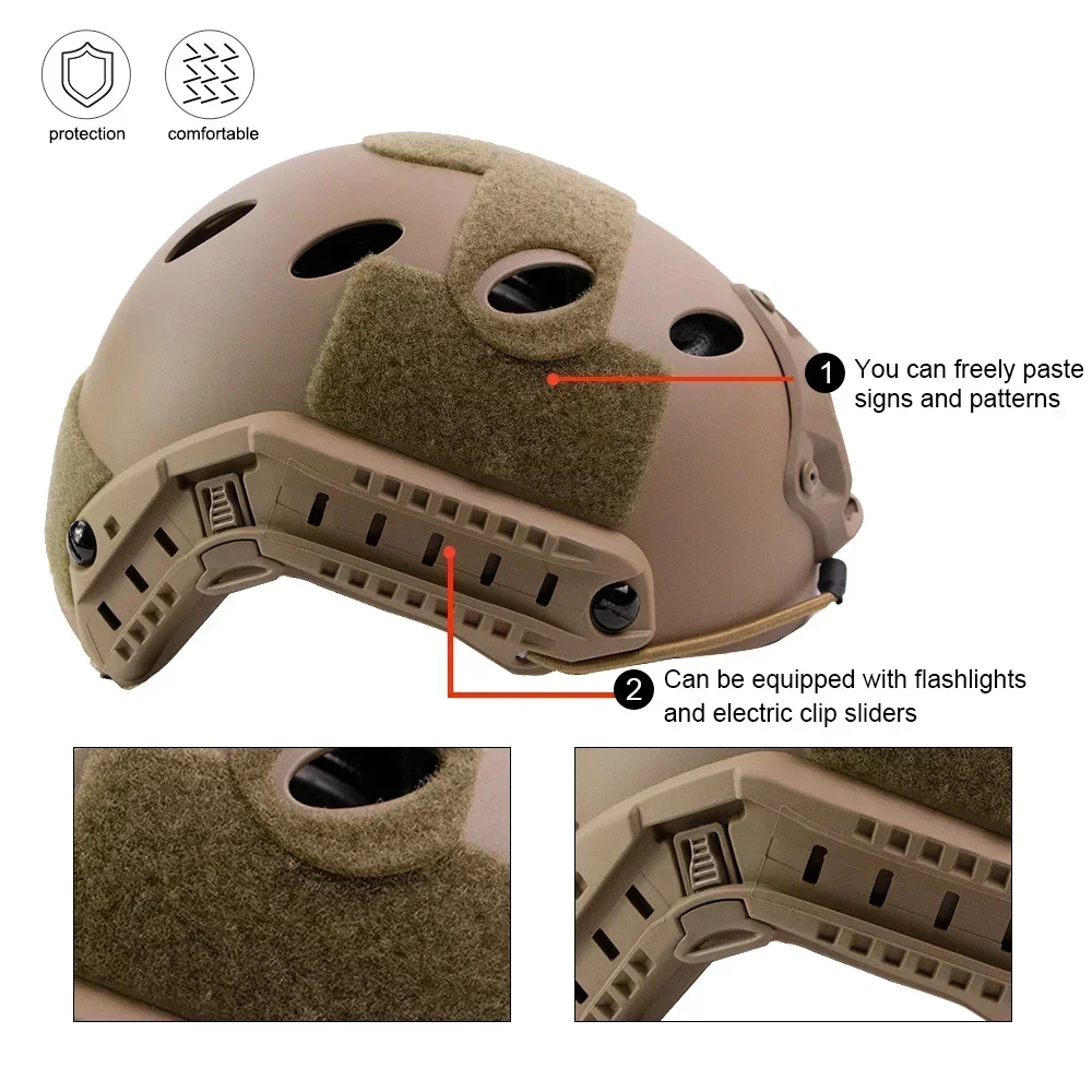 Hilo FAST 폭동 헬멧 빠른 전술 헬멧 ABS 새 - Outdoor Hunting Equipment 리뷰 및 가격