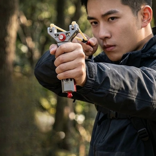 1개 자동 재장전 슬링샷 세트 - 야외 휴대용 사냥 장 - Outdoor Hunting Equipment 리뷰 및 가격