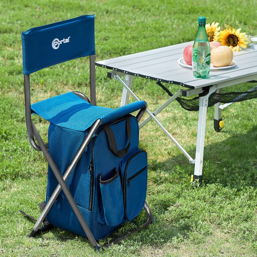 등받이와 내장형 쿨러가 있는 백팩 쿨러 의자, 야외 낚 - Hunting And Fishing Outdoor Chairs 리뷰 및 가격
