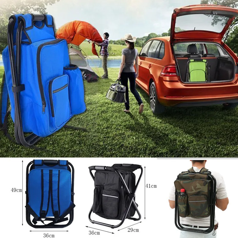 2 in 1 접이식 낚시 의자 가방 낚시 배낭 의자 의 - Hunting And Fishing Outdoor Chairs 리뷰 및 가격