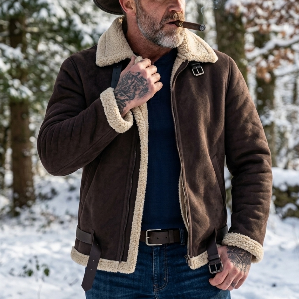 남성 겨울 인조 스웨이드 재킷 플리스 안감 따뜻한 플러 - Outdoor Hunting Coat 리뷰 및 가격