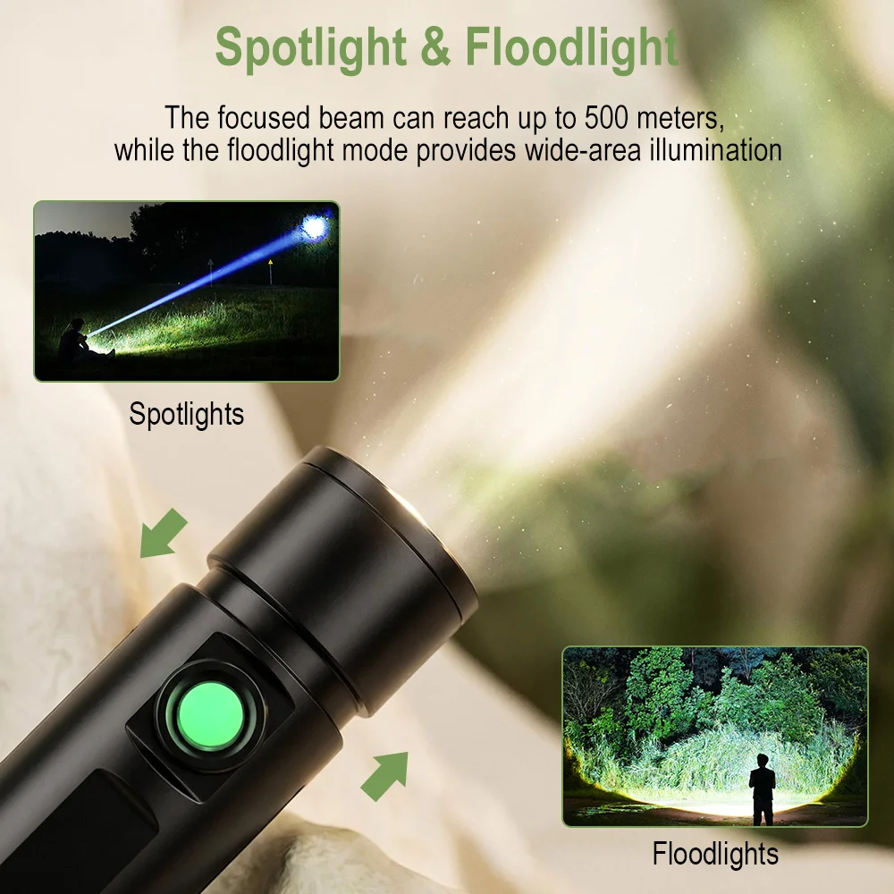 BORUiT 300LM 500M 장거리 LED 줌 손전 - Outdoor Hunting Bike 리뷰 및 가격