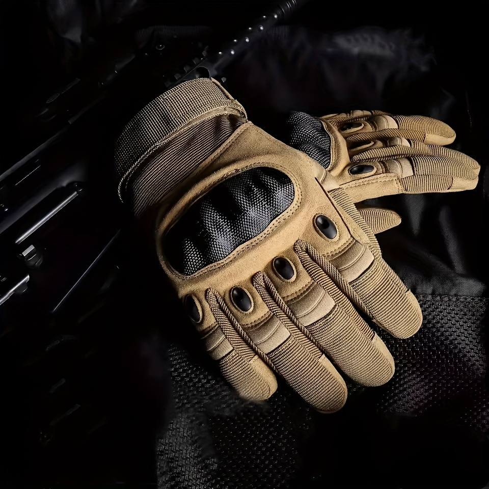 새로운 남성용 풀 핑거 전술 장갑, 터치스크린 및 손바 - Outdoor Hunting Gloves 리뷰 및 가격