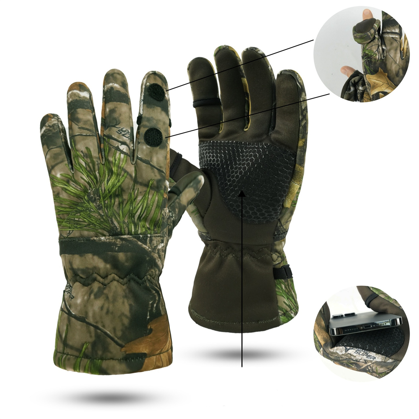 야외 생체 공학 사냥 위장 장갑 남녀공용, 가을 및 겨 - Outdoor Hunting Gloves 리뷰 및 가격