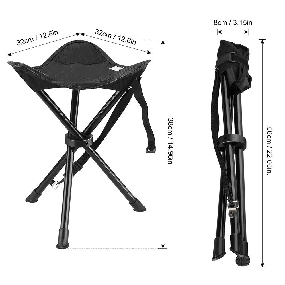 휴대용 삼각대 의자 접이식 의자, 휴대용 케이스 포함, - Hunting And Fishing Outdoor Chairs 리뷰 및 가격